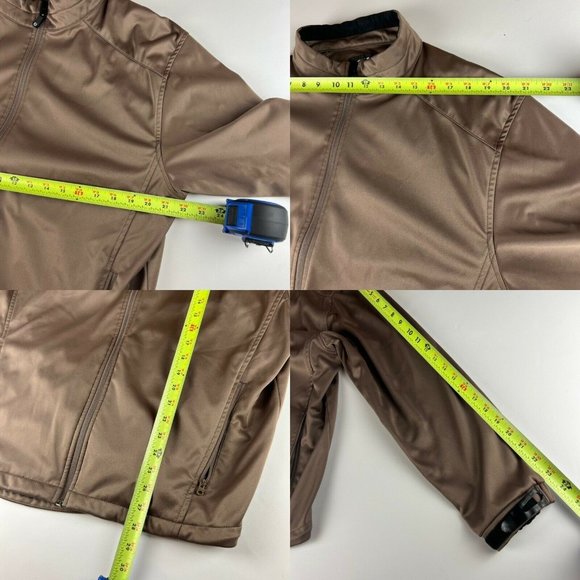 VTG Footjoy FJ Mens Brown Full Zip Track Jacket size Large Adjustable - Picture 10 of 10